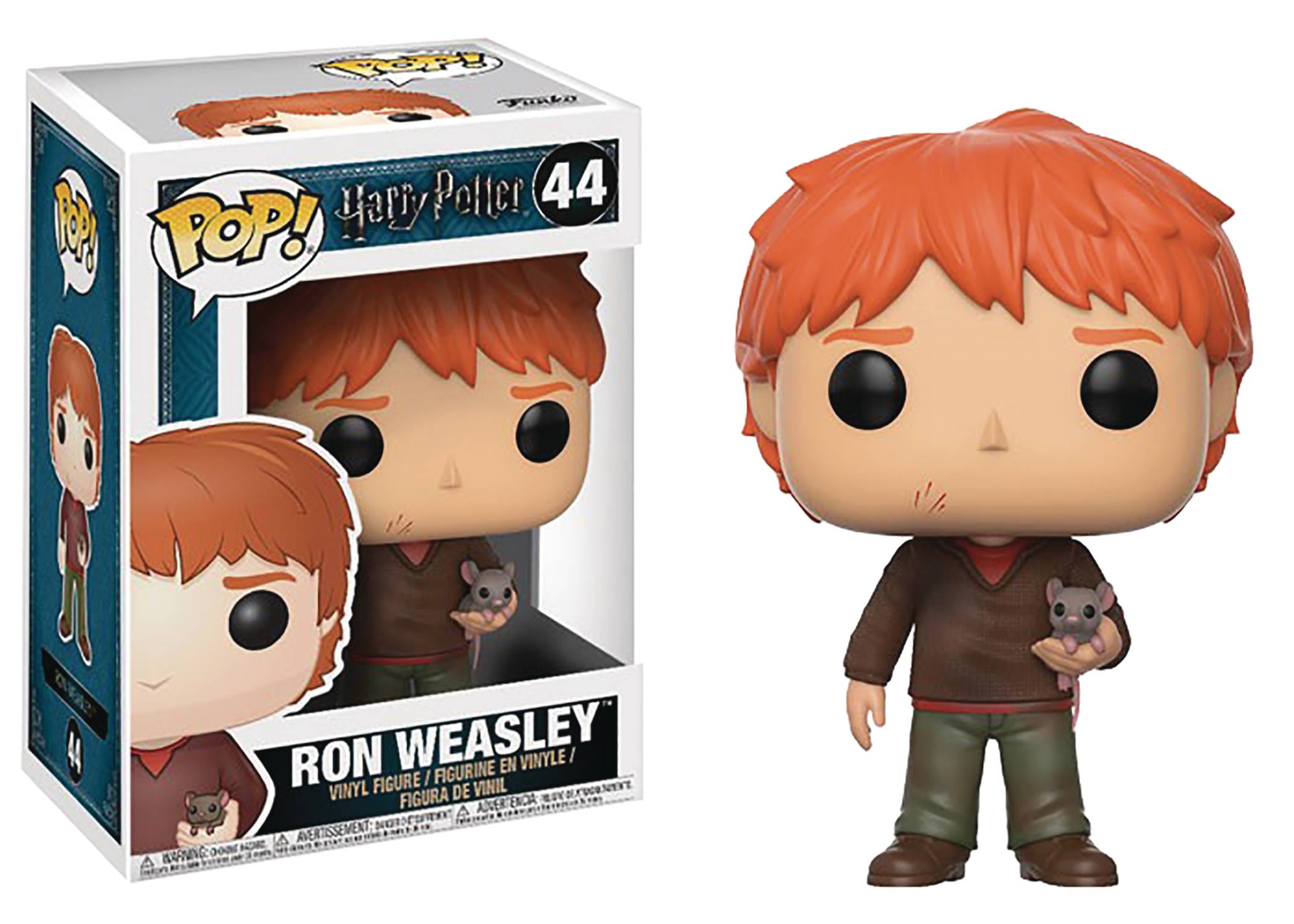 Pop Harry Potter Series 4 Ron Weasley W/ Scabbers Vinyl Figure