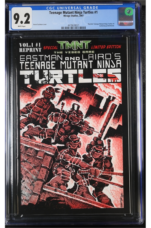 Teenage Mutant Ninja Turtles #1 Special Tmnt: The Video Game Limited Edition Cgc 9.2