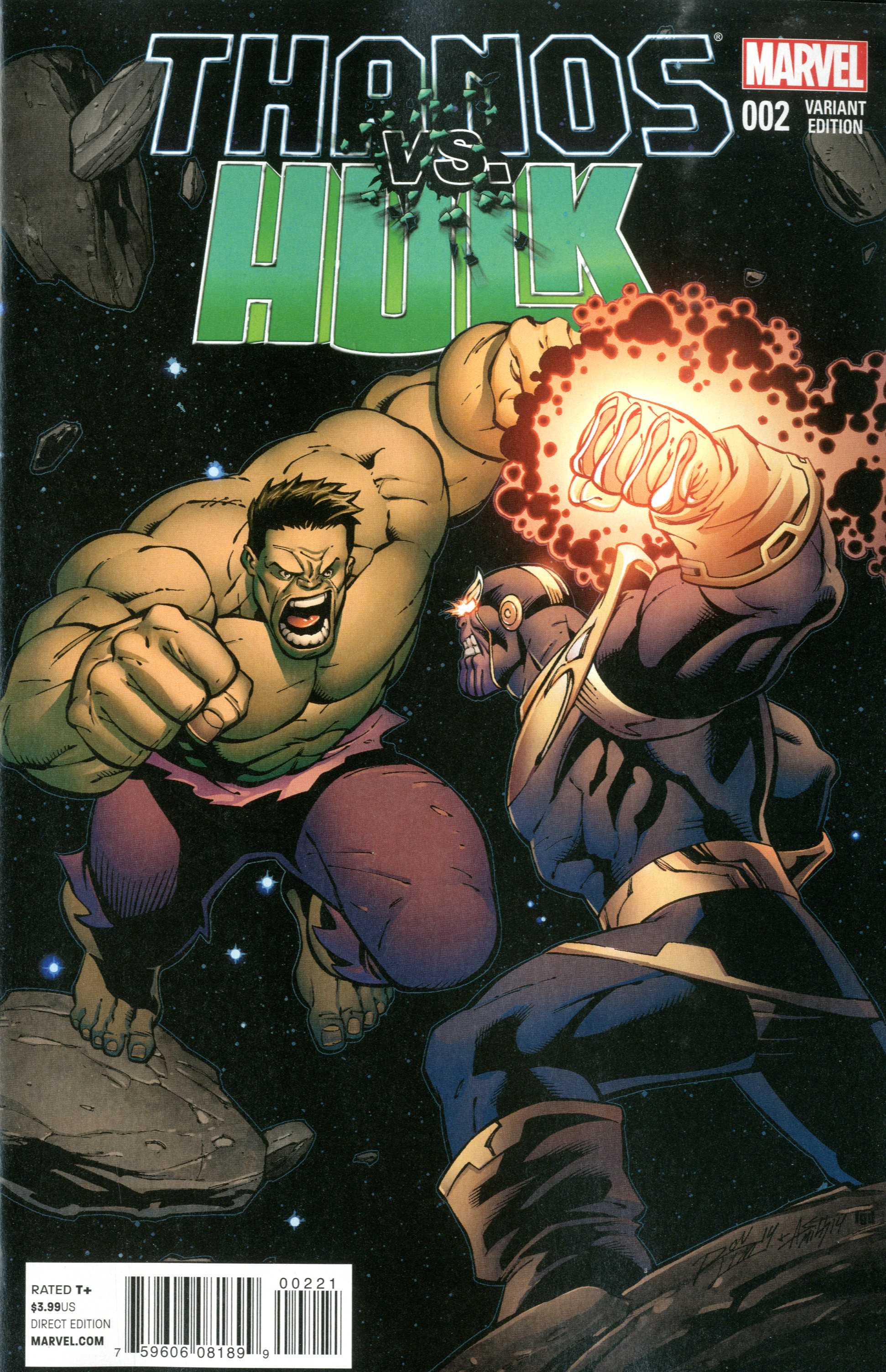 Thanos Vs Hulk #2 Lim Variant