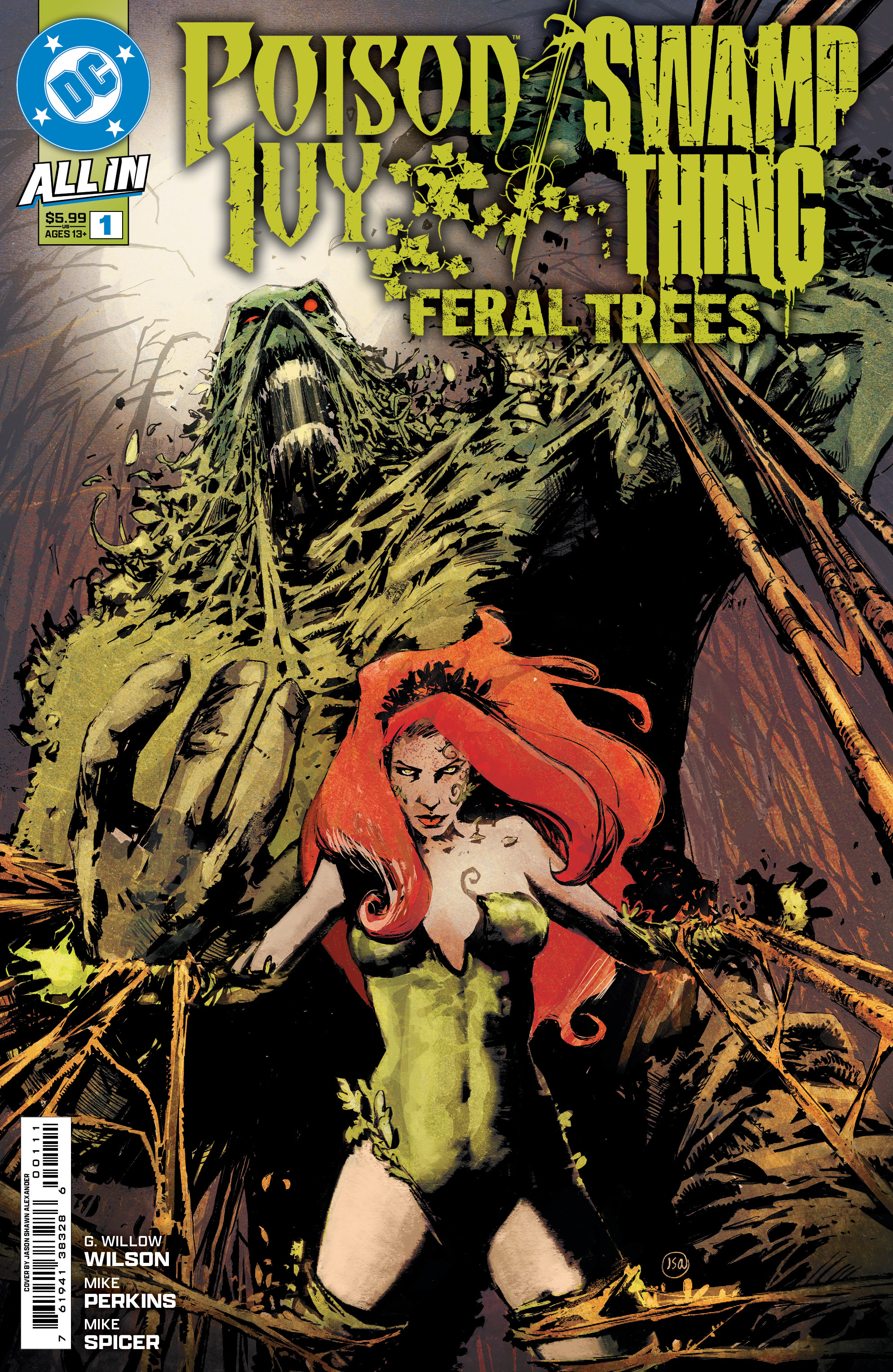 Poison Ivy Swamp Thing Feral Trees #1 (One Shot) Cover A Jason Shawn Alexander