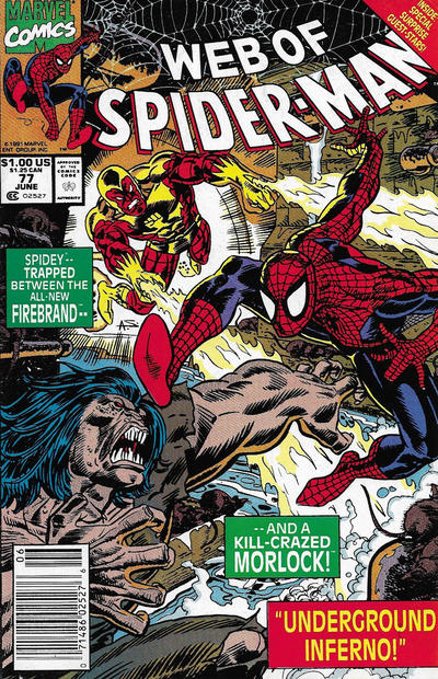 Web of Spider-Man #77 [Newsstand]-Very Fine