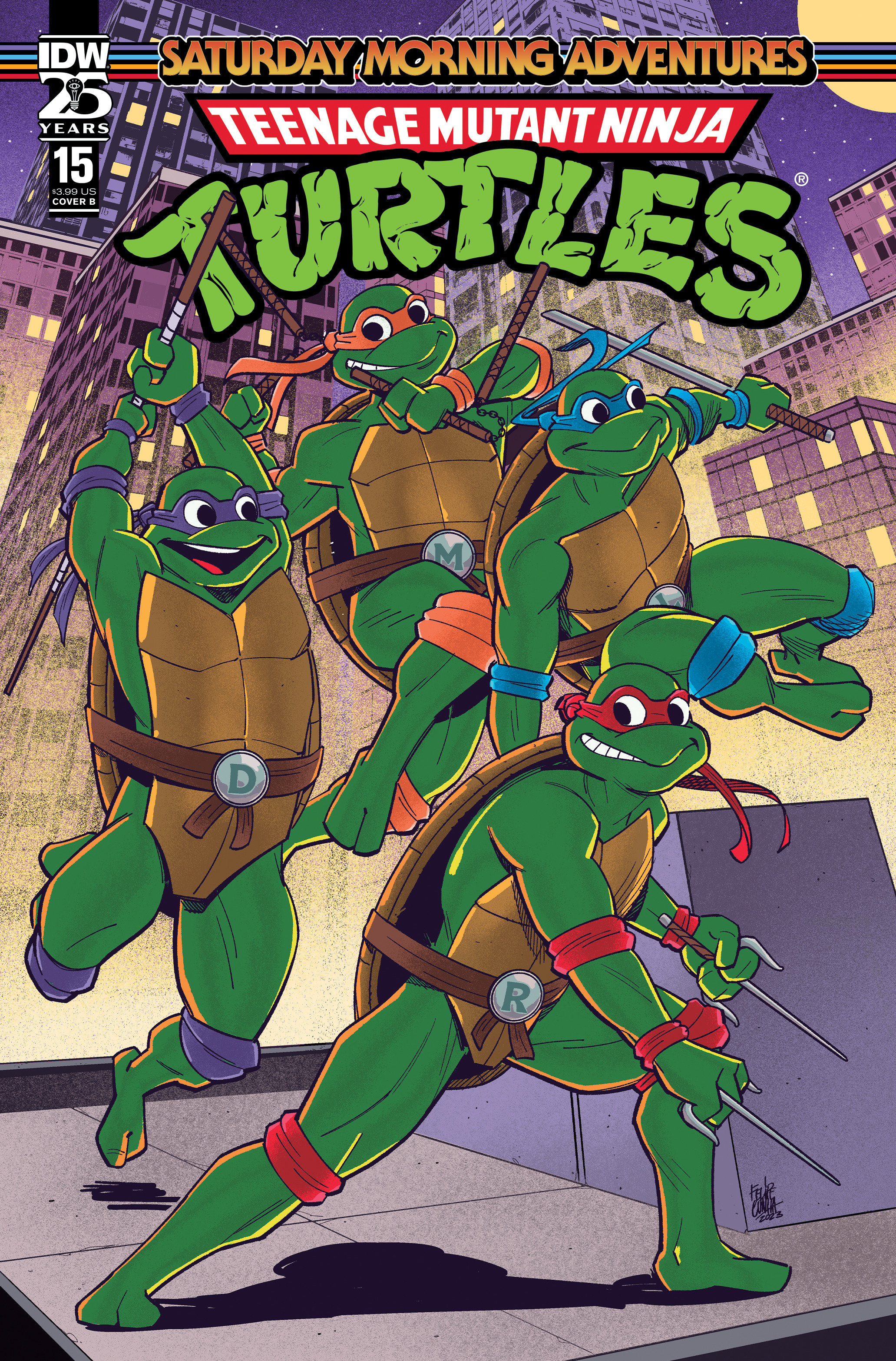 Teenage Mutant Ninja Turtles Saturday Morning Adventures Continued! #15 Cover B Cunha