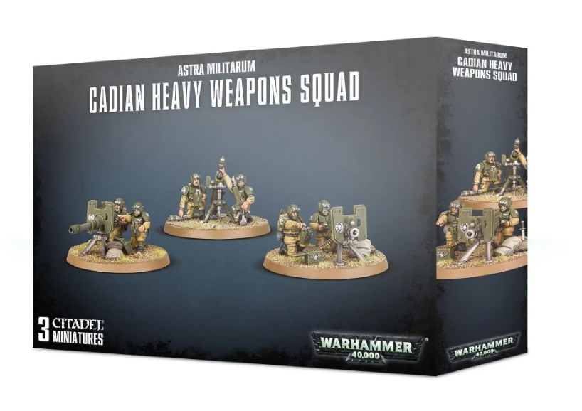 Warhammer 40K Astra Militarum - Cadian Heavy Weapons Squad