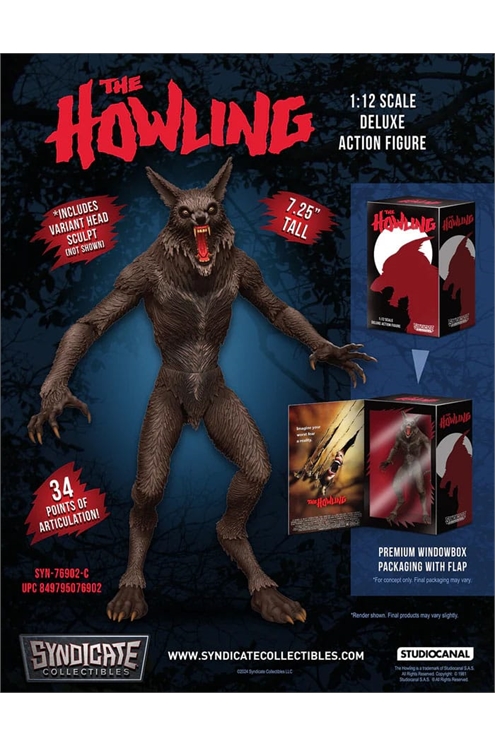 ***Pre-Order*** The Howling Deluxe 1/12 Werewolf Action Figure