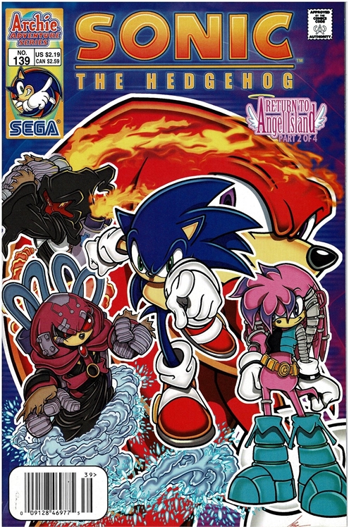 Sonic The Hedgehog #139 [Newsstand] - Vf-