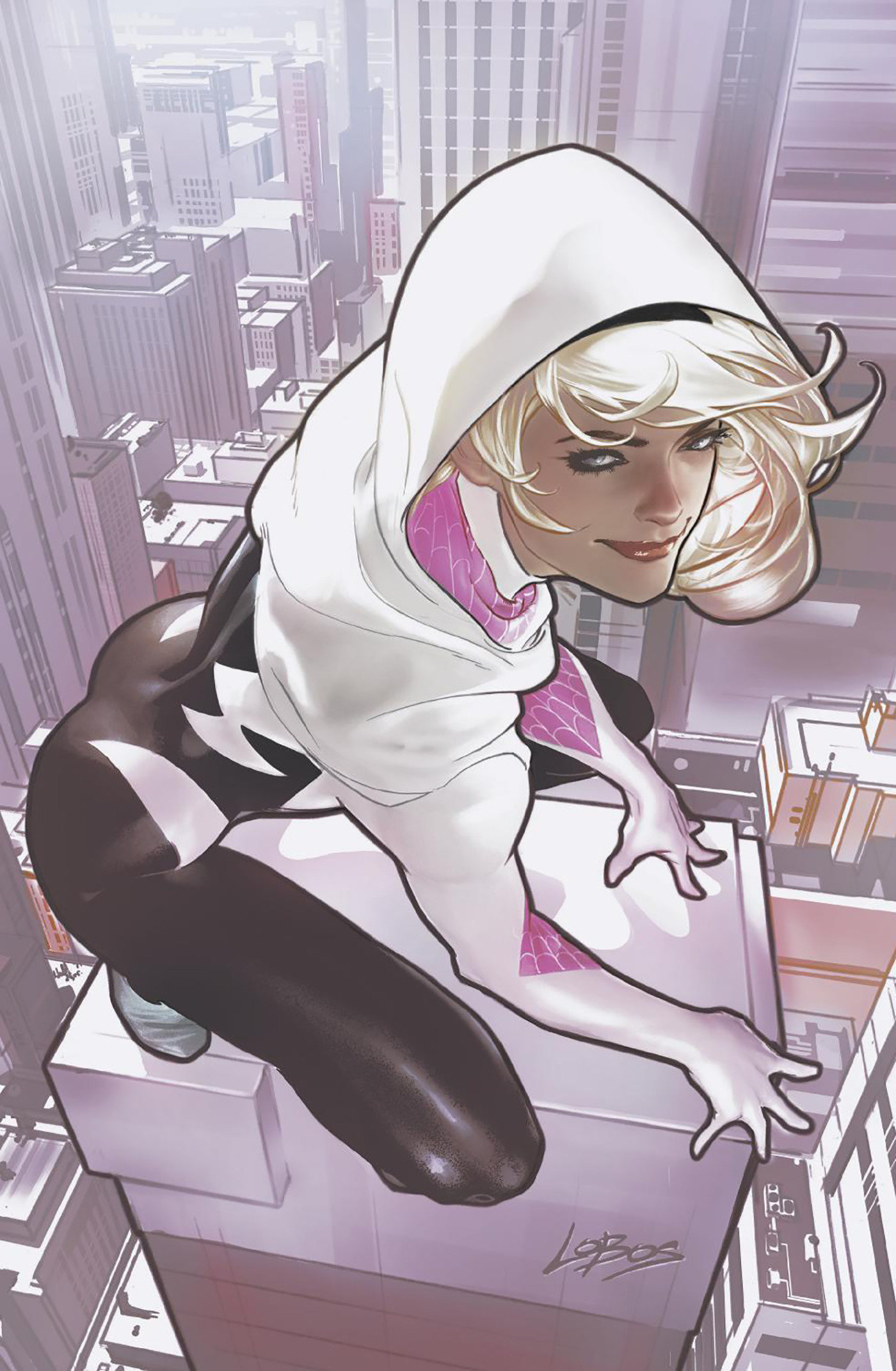 Spider-Gwen: The Ghost-Spider #2 1 for 50 Incentive Villalobos Virgin Variant