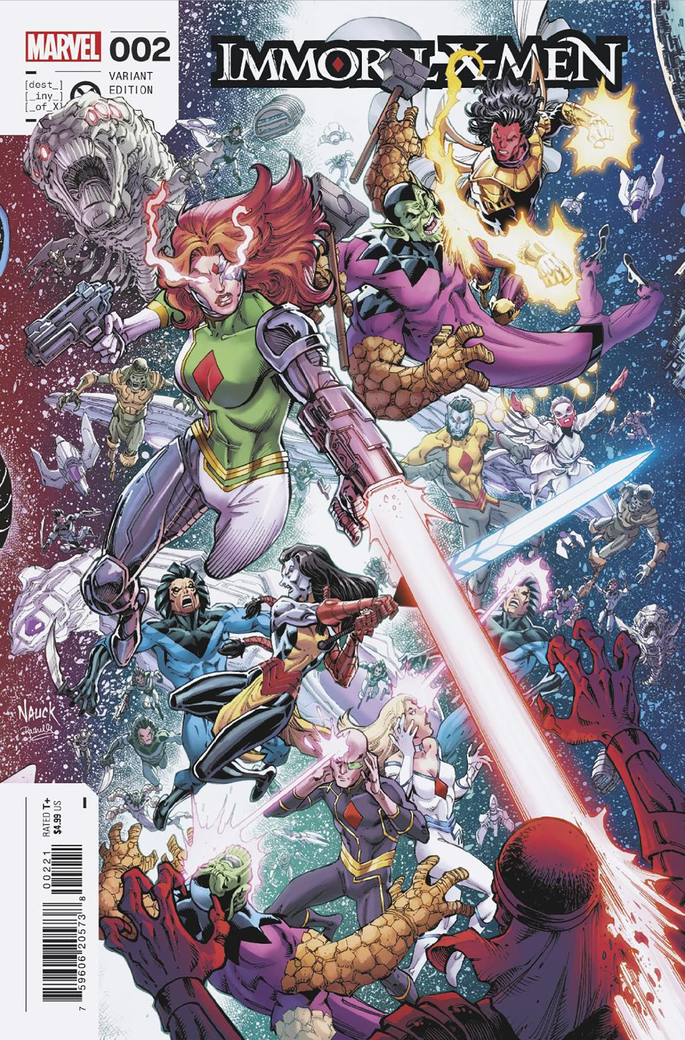 Immoral X-Men #2 Nauck S.o.s. March Connecting Variant (Of 3)