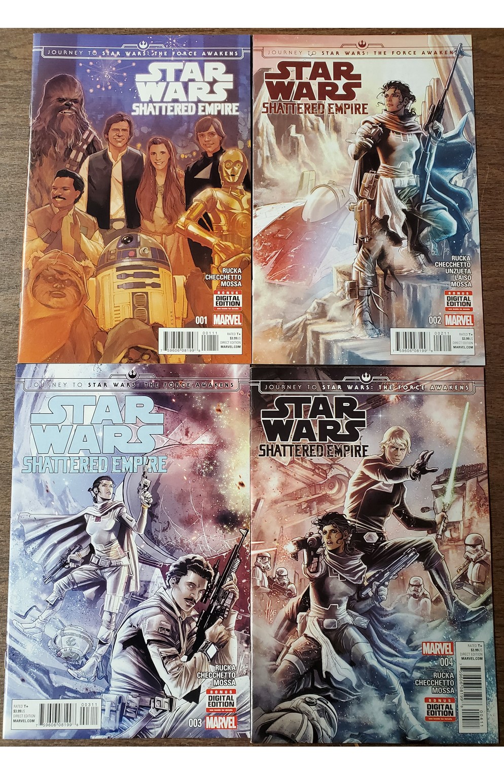 Star Wars Force Awakens Shattered Empire #1-4 (Marvel 2015) Set