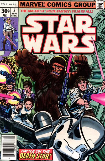 Star Wars #3 [30¢](1977)-Very Fine (7.5 – 9)