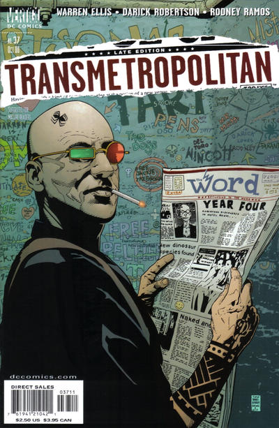 Transmetropolitan #37-Fine (5.5 – 7) Tim Bradstreet Cover