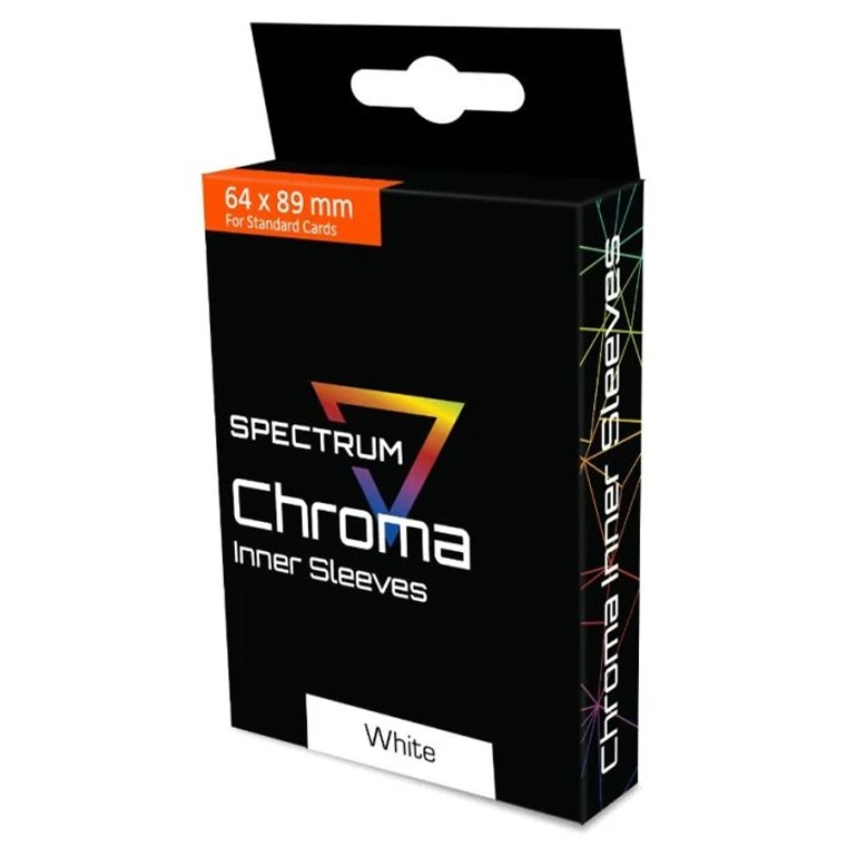 Spectrum Chroma Standard Size (64X89mm) Inner Sleeves - White (100)