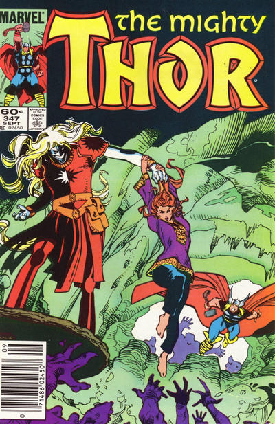 Thor #347 [Newsstand](1966)-Fine (5.5 – 7)