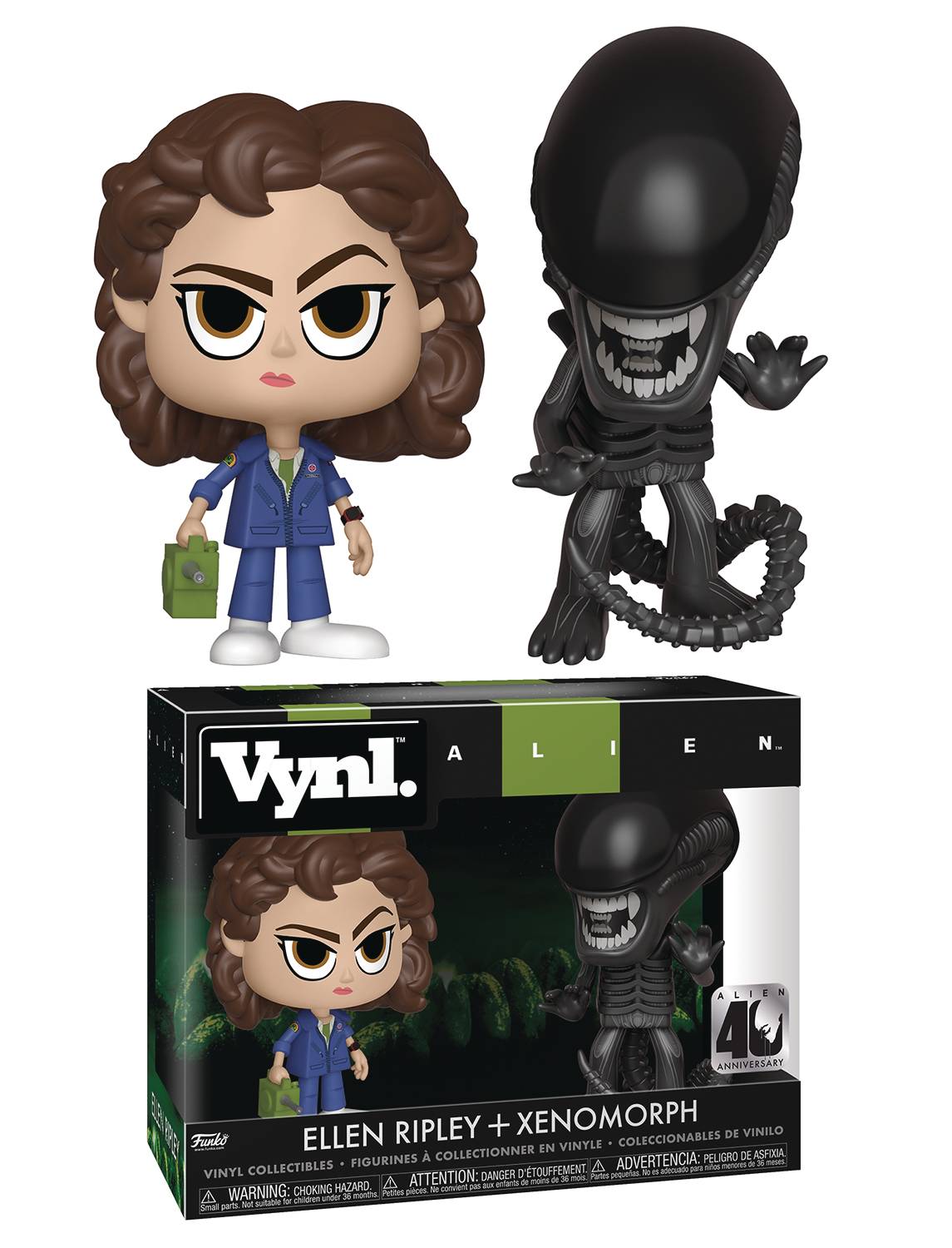 Vynl Alien 40th Xenomorph & Ripley W/ Tracker 2pk