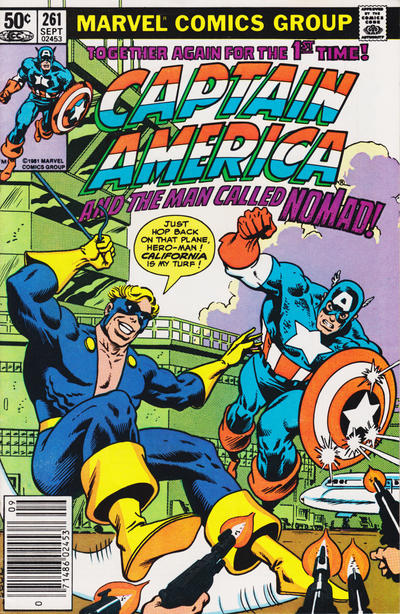 Captain America #261 [Newsstand] - Fn/Vf 7.0