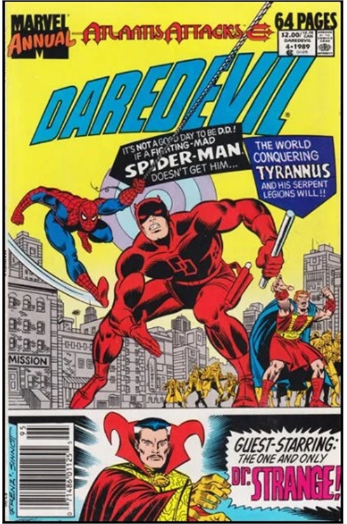 Daredevil Annual #4 {5} [Newsstand]-Very Good (3.5 - 5)