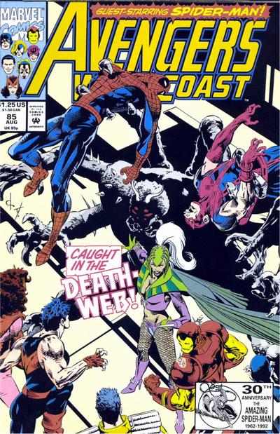 Avengers West Coast #85 [Direct]-Fine (5.5 – 7)