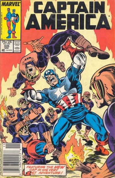 Captain America #335 [Newsstand]-Fine