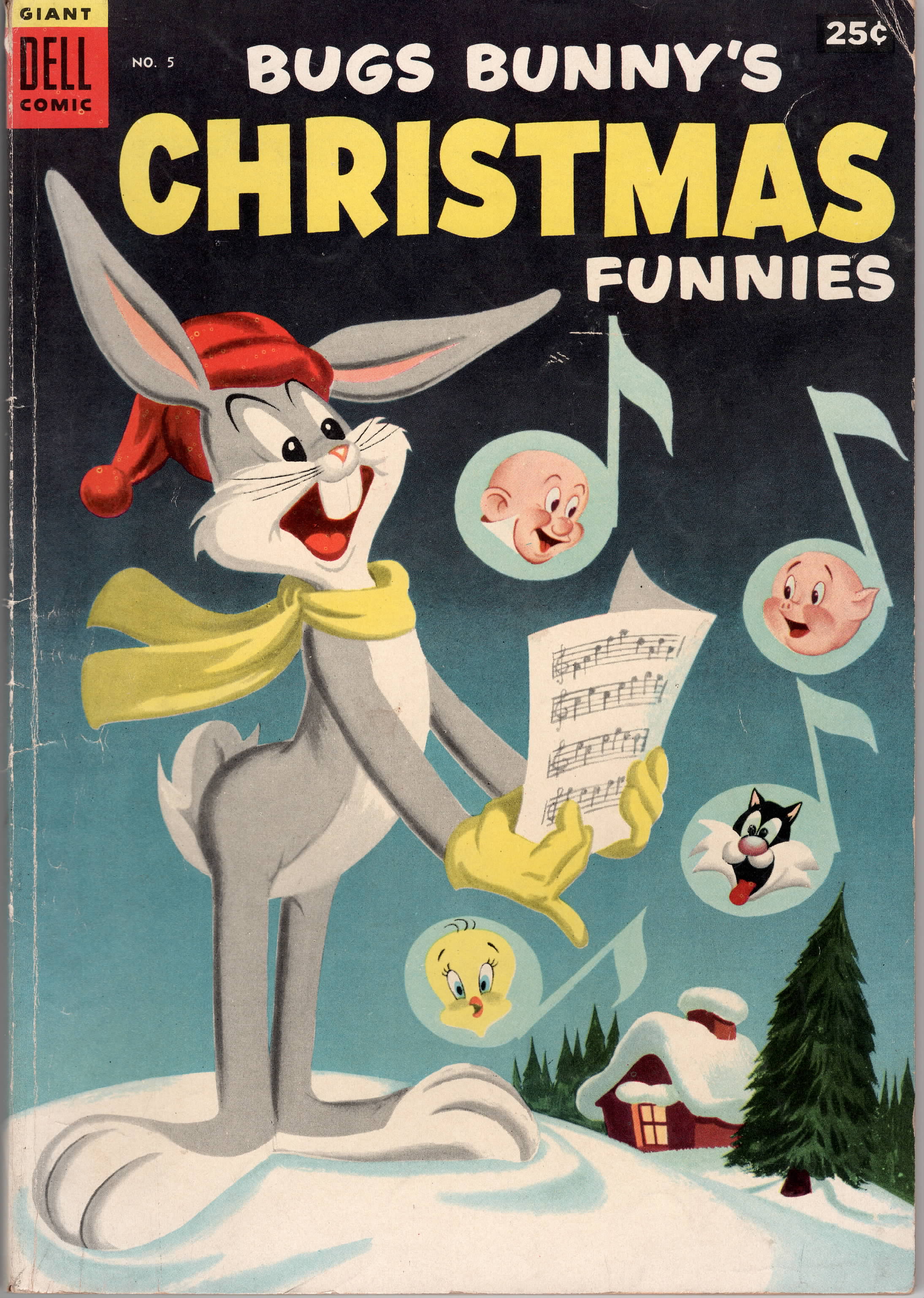 Dell Giant: Bugs Bunny's Christmas Funnies #5