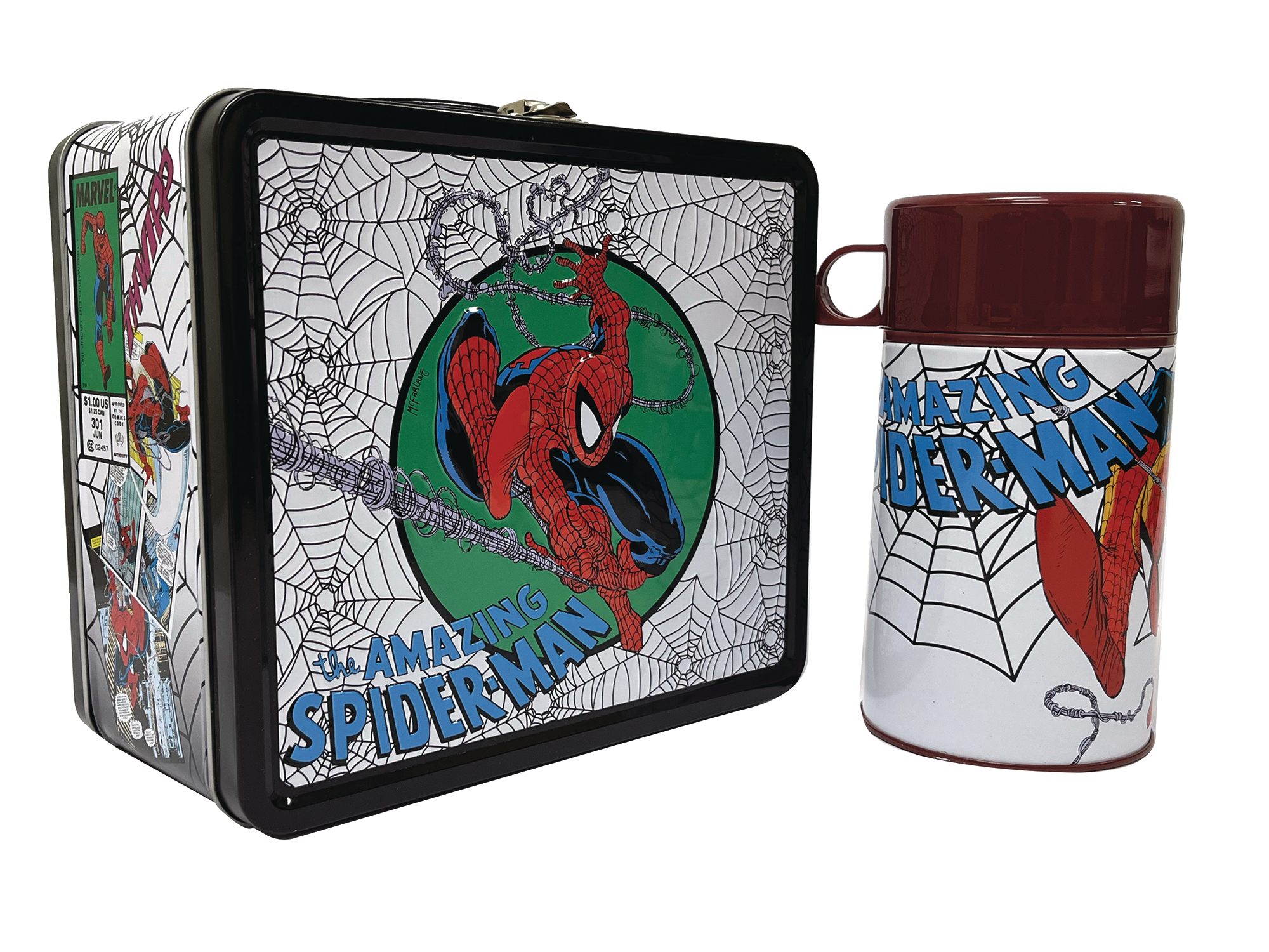 Tin Titans Marvel Spider-Man Lunchbox & Beverage Container