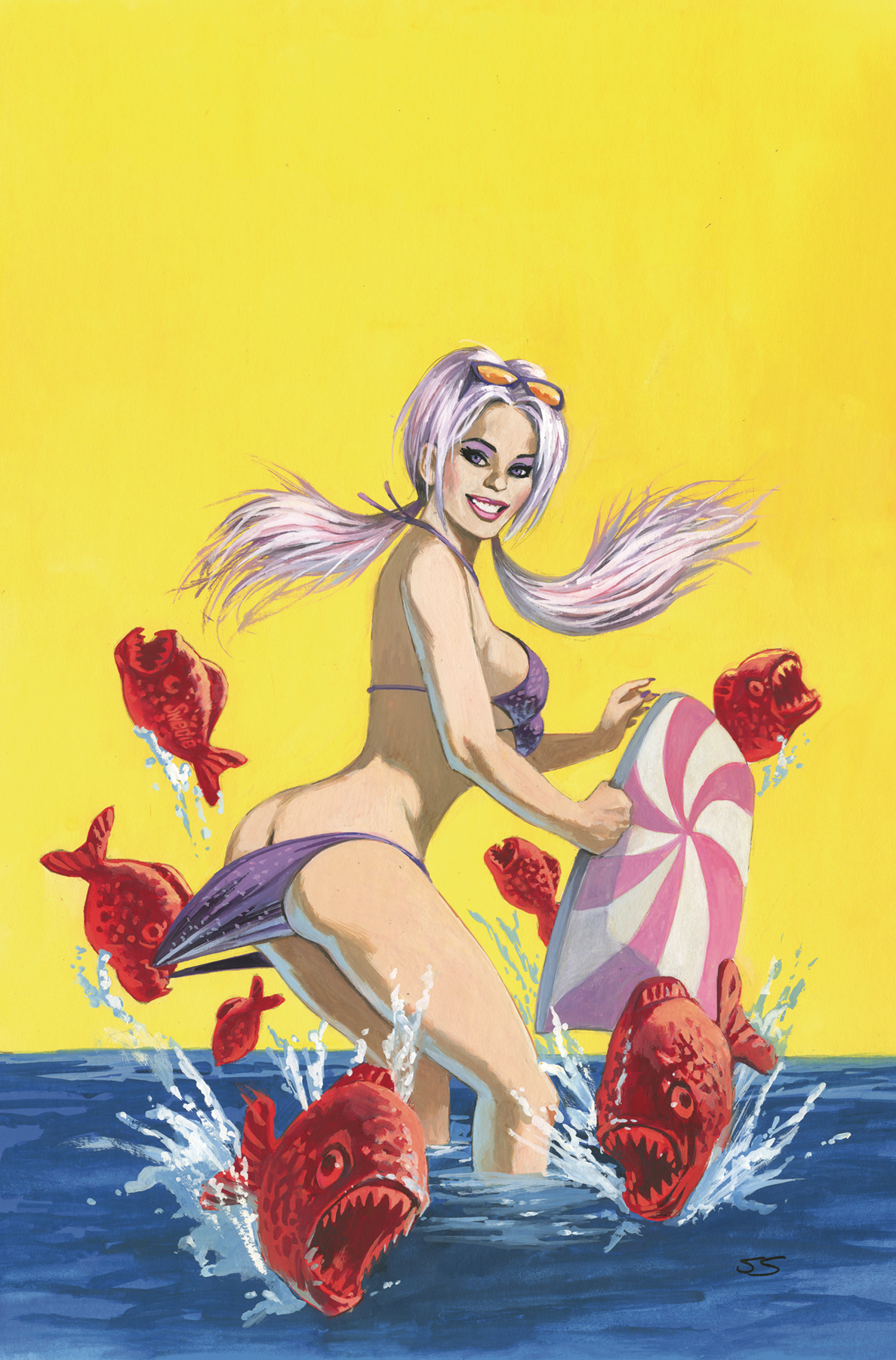 Sweetie Candy Vigilante Volume 2 #5 Cover F 1 for 10 Sistilli Yellow Virgin (Mature)