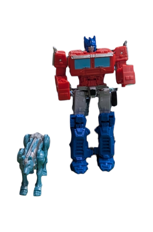 Transformers Rise of The Beasts Optimus Prime And Chainclaw Pre-Owned