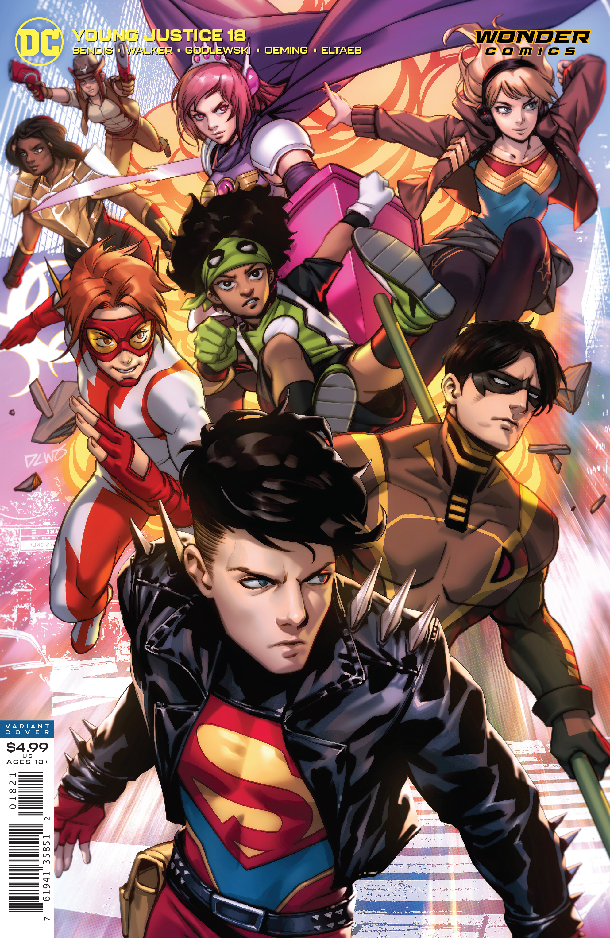 Young Justice #18 Cover B Derrick Chew Card Stock Variant