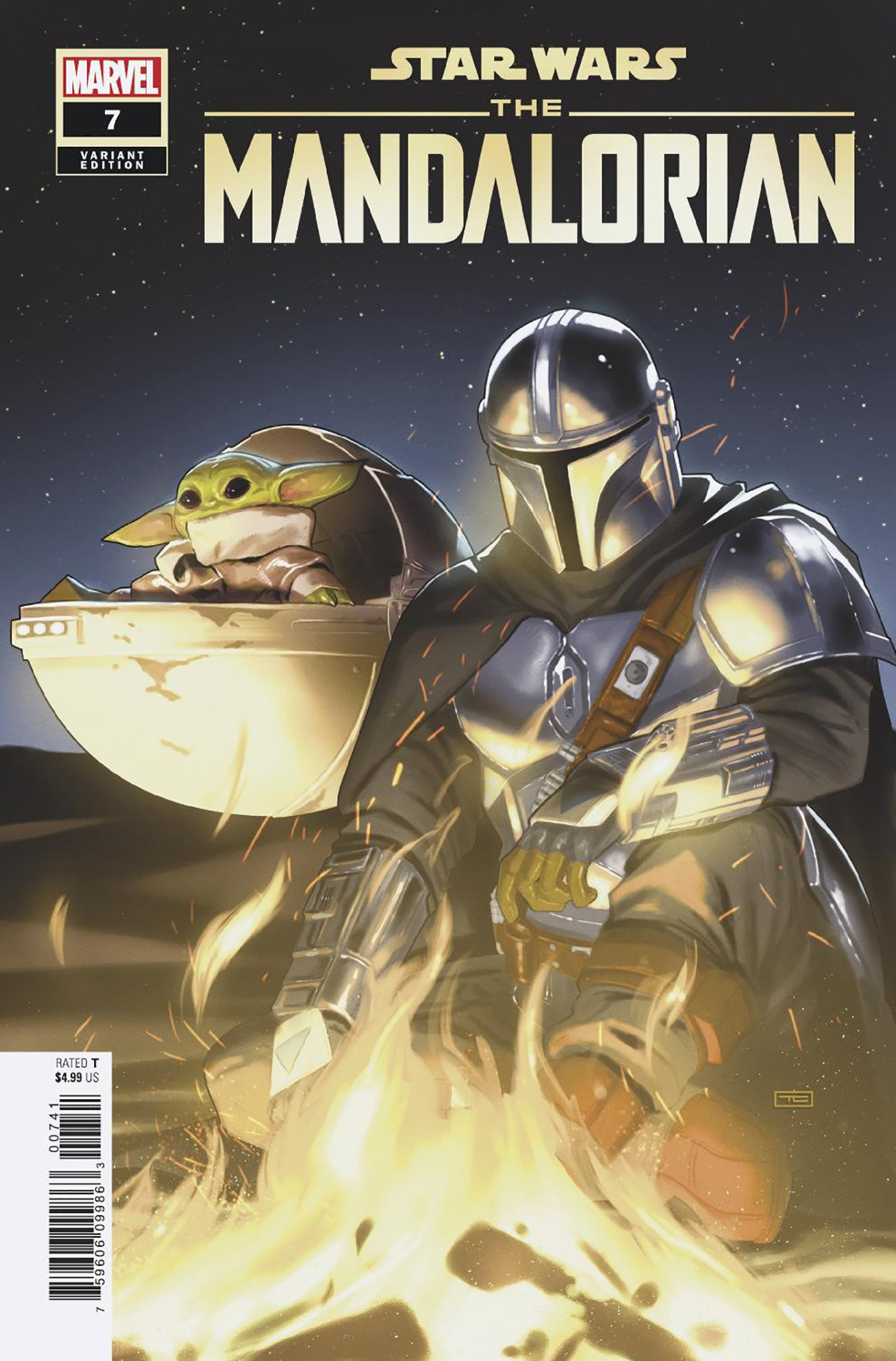 Star Wars Mandalorian #7 1 for 50 Incentive Clarke Variant
