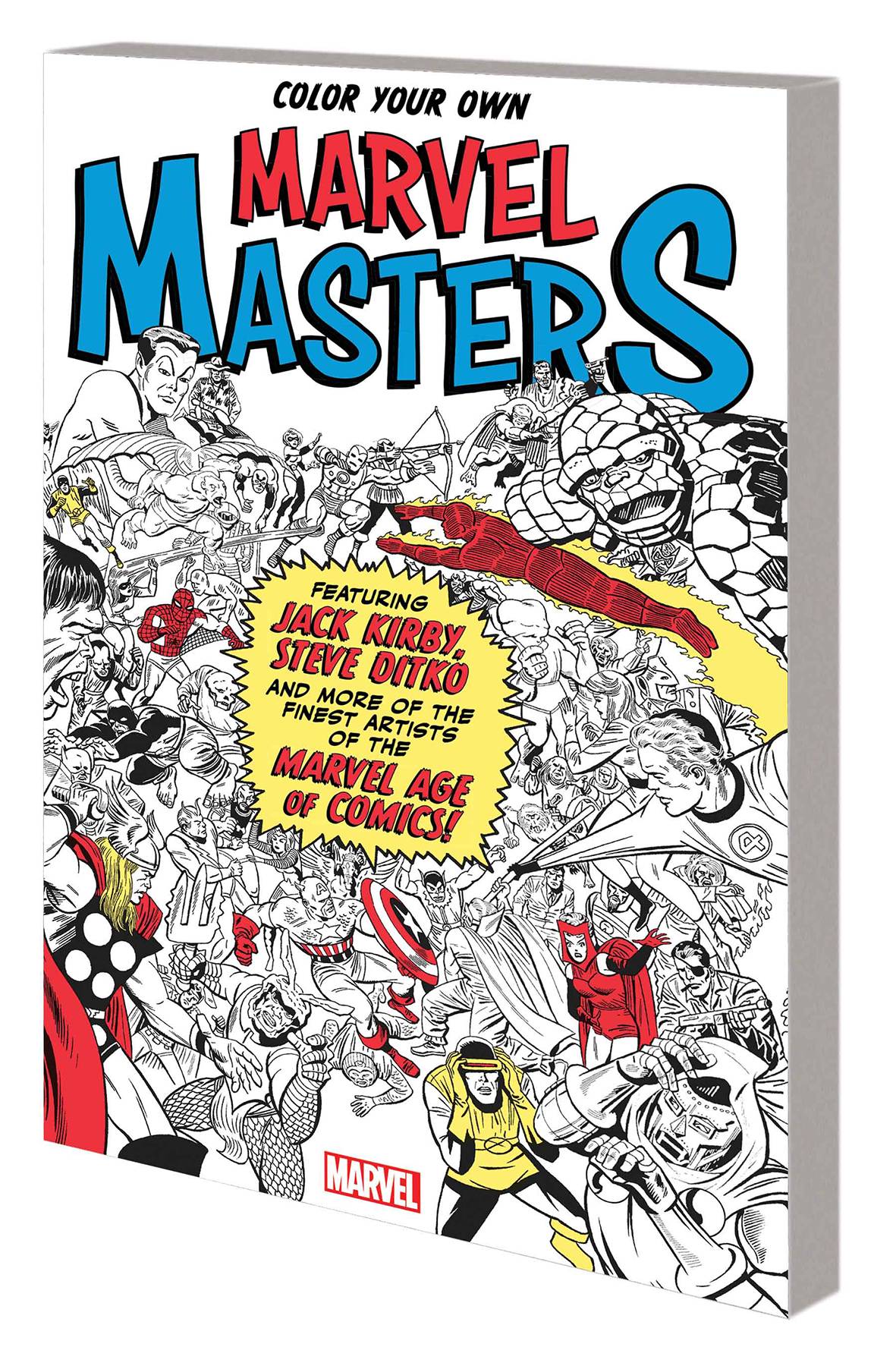Color Your Own Marvel Masters Graphic Novel