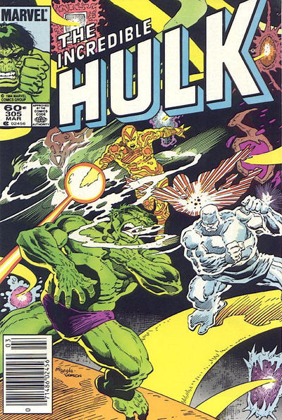 The Incredible Hulk #305 [Newsstand]-Very Fine (7.5 – 9)