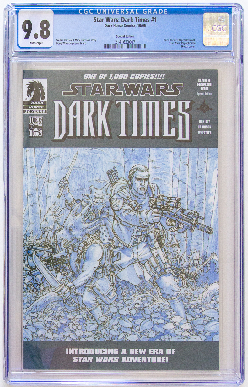Star Wars Dark Times Dark Horse 100 Special Edition 1 Cgc 9.8