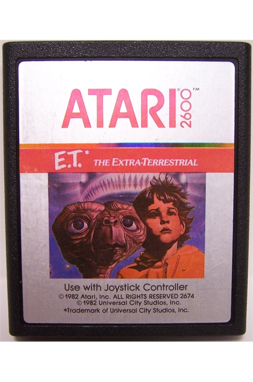 Atari 2600 Vcs E.T. The Extra-Terrestrial - Cartridge Only - Pre-Owned