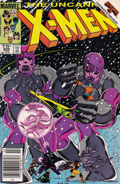 The Uncanny X-Men #202 [Newsstand]-Near Mint (9.2 - 9.8)