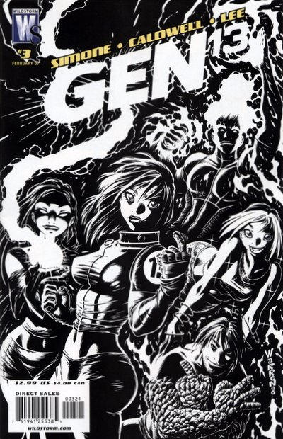 Gen 13 #3 [Adam Warren Cover]-Fine (5.5 – 7) Variant Cover By Adam Warren