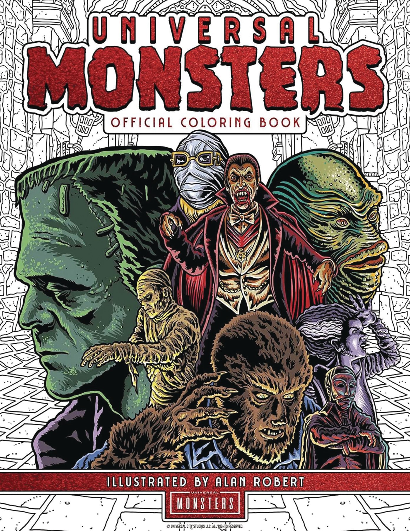 Universal Monsters Official Coloring Book Soft Cover