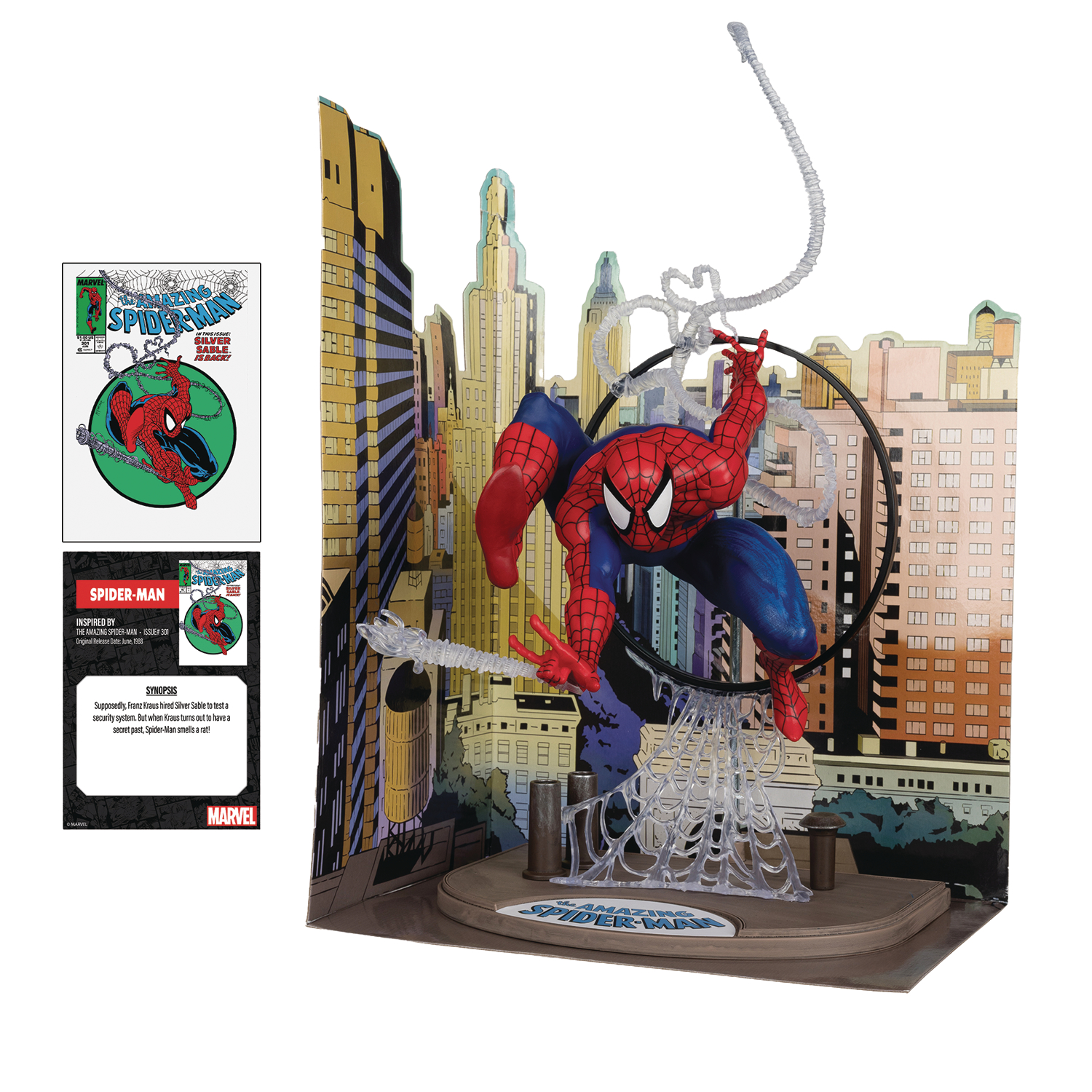 Mcfarlane Marvel Wave 1 Amazing Spider-Man #301 Spider-Man 1/6 Scale Figure