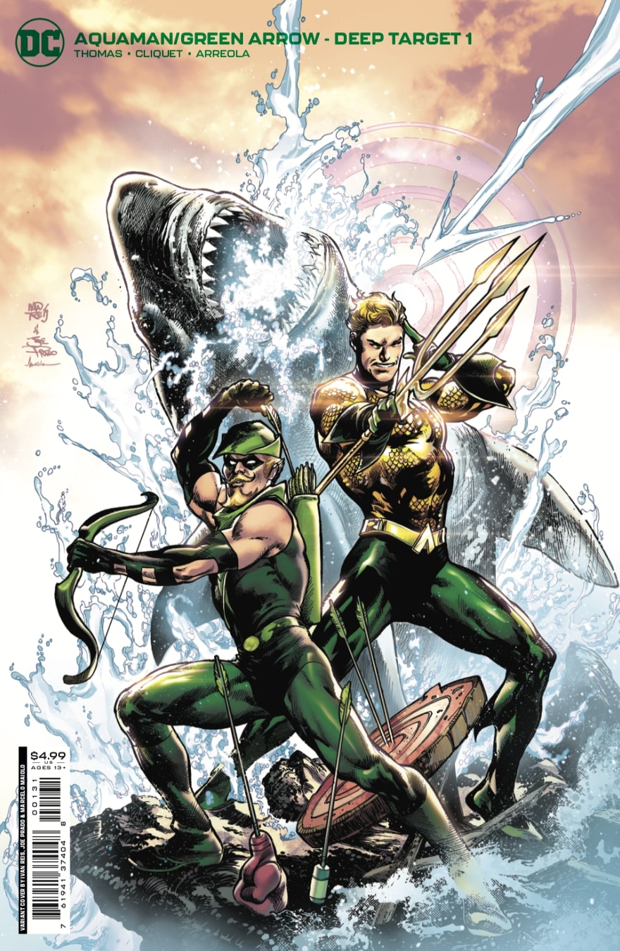 Aquaman Green Arrow Deep Target #1 Cover C Incentive 1 For 25 Ivan Reis & Joe Prado Card Stock Variant (Of 7)