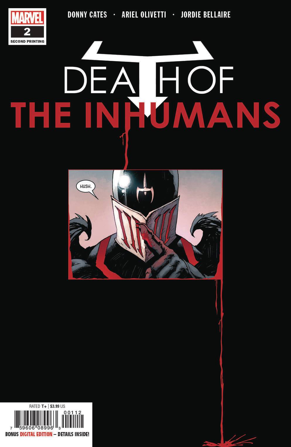 Death of Inhumans #2 2nd Printing Olivetti Variant (Of 5)