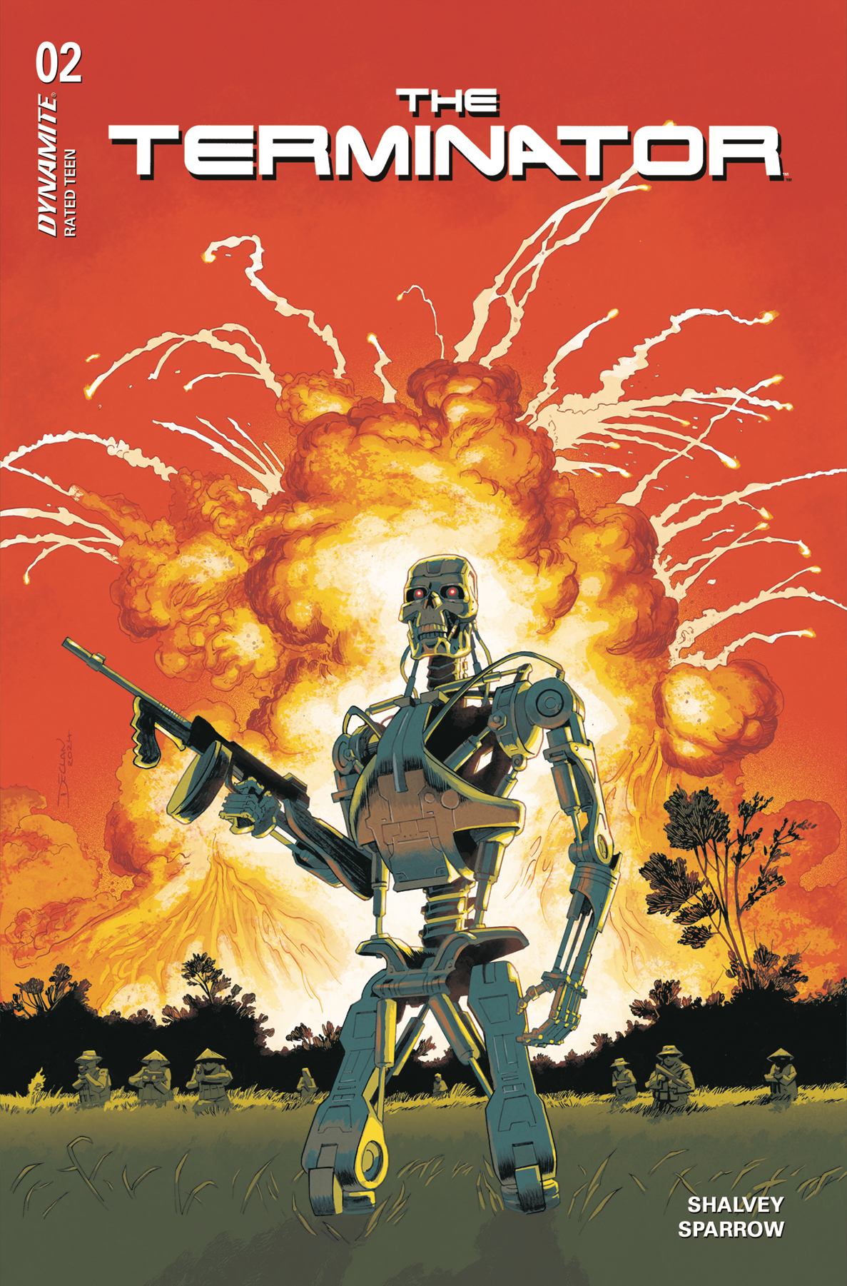 Terminator #2 Cover E Shalvey Foil