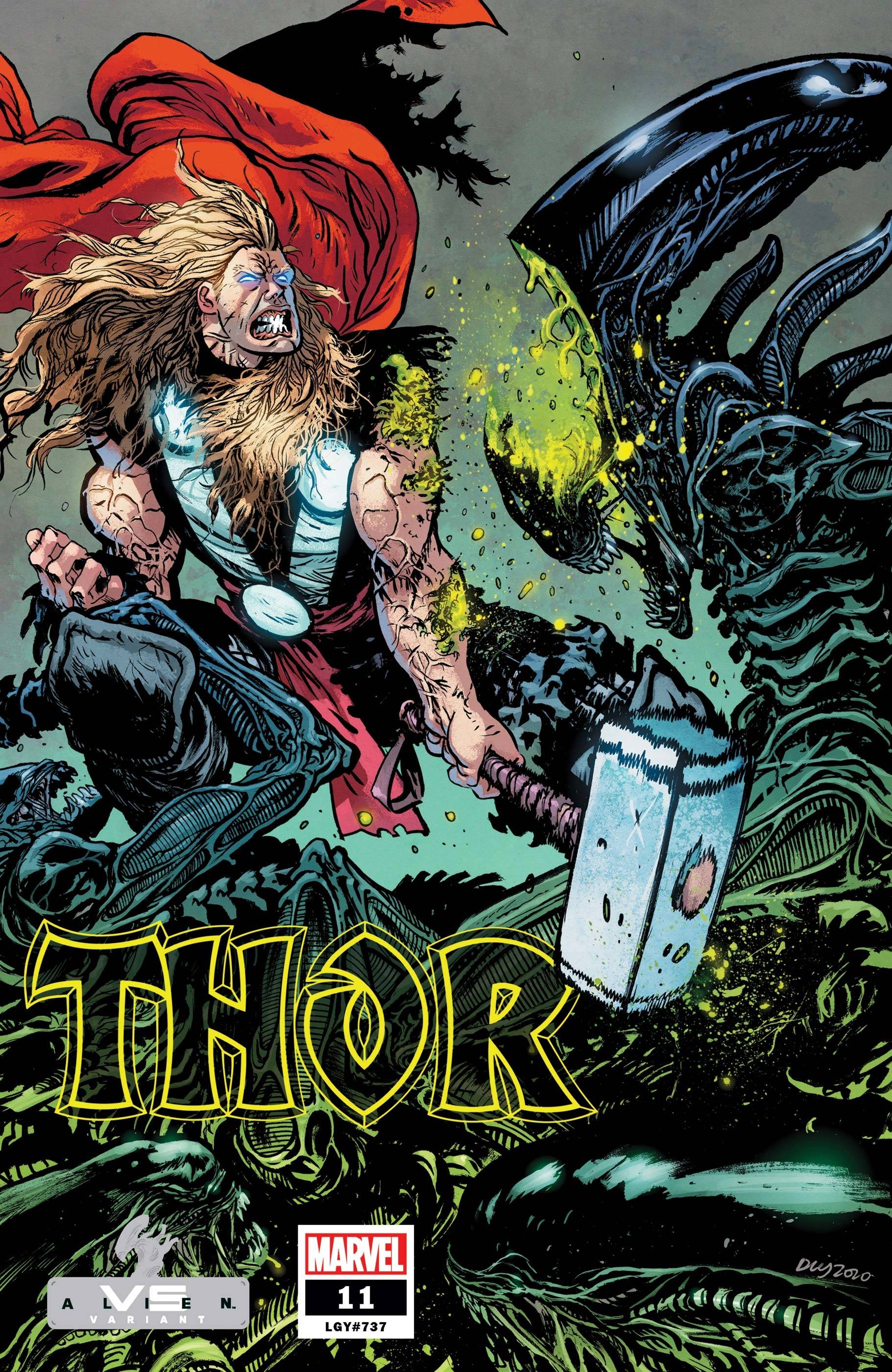Thor #11 Daniel Warren Johnson Marvel Vs Alien Variant (2020)