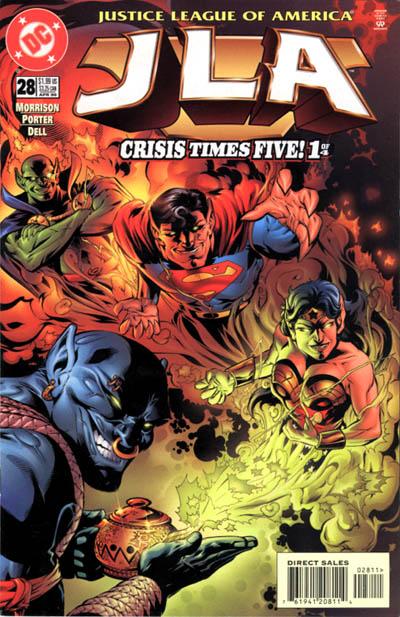 JLA #28 [Direct Sales]-Very Fine (7.5 – 9) 1st Appearance Lkz, A Genie 