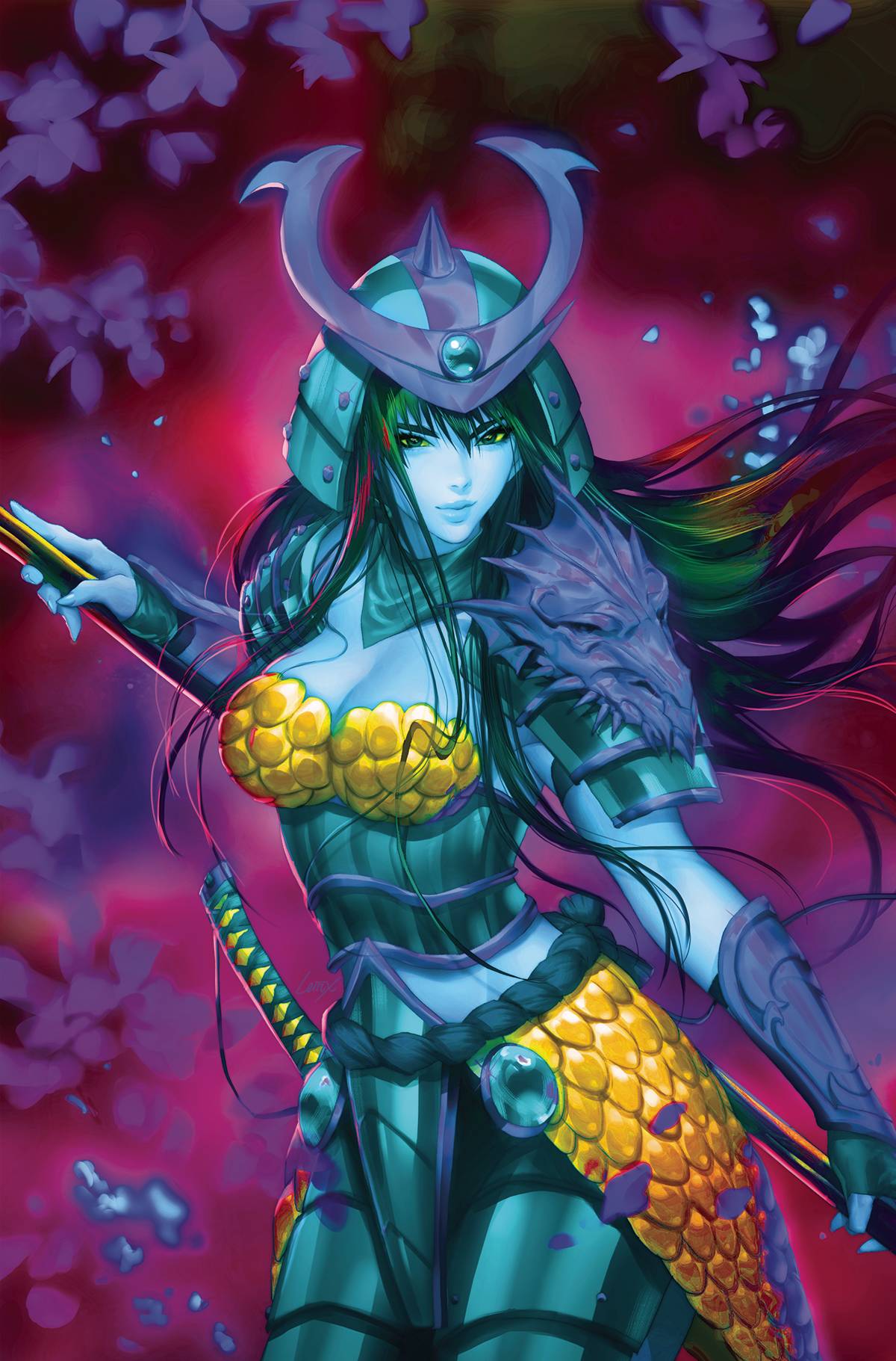 Samurai Sonja #3 Cover M 7 Copy Last Call Incentive Leirix Ultraviolet Virgin Cover