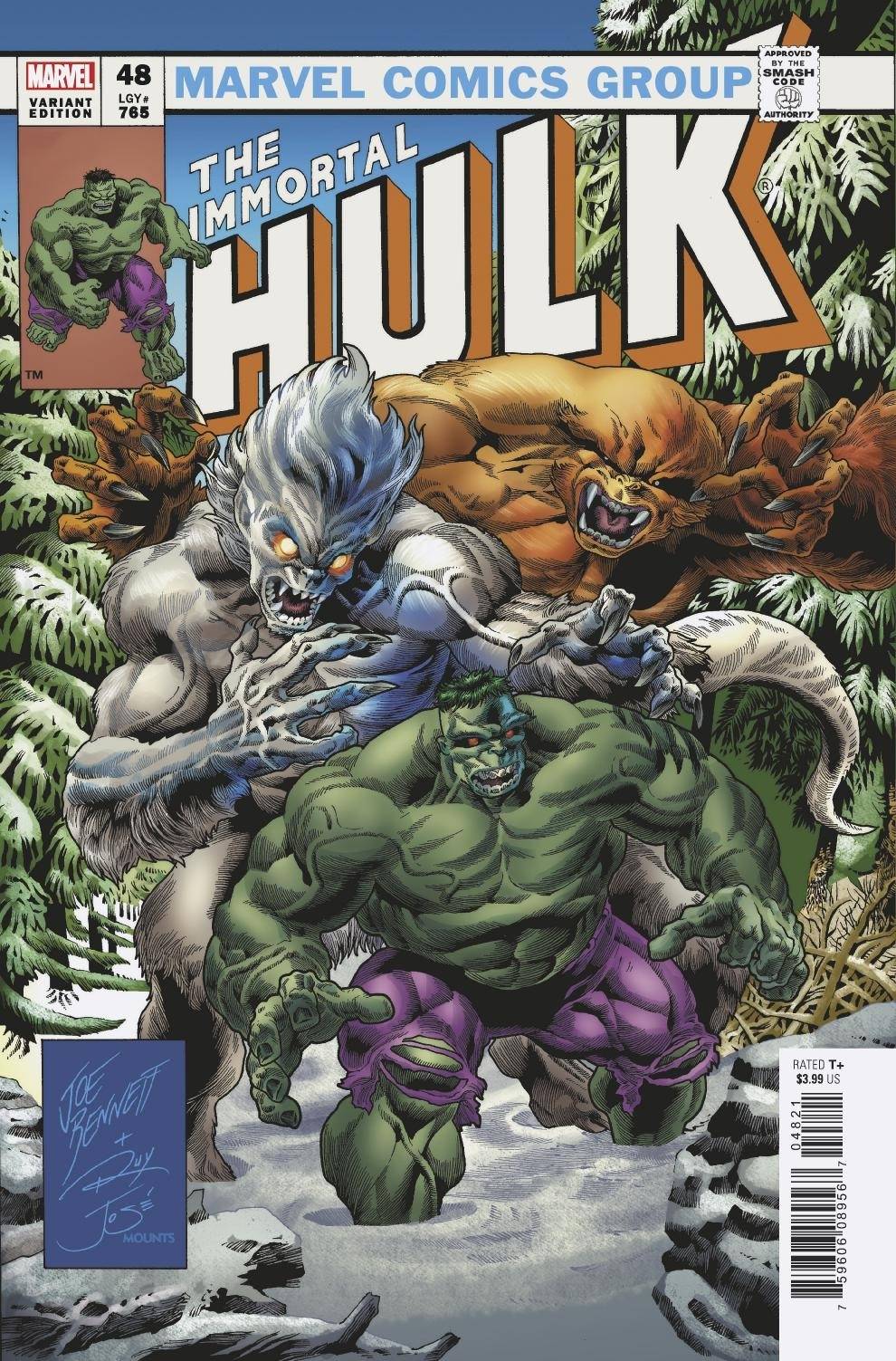 Immortal Hulk #48 Bennett Homage Variant (2018)