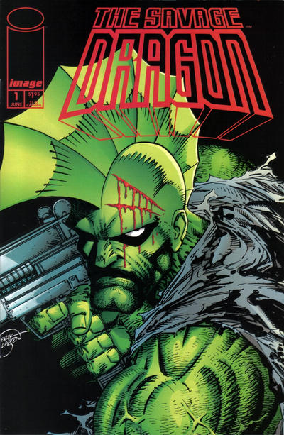 Savage Dragon #1-Fine (5.5 – 7)  1st Appearance of Barbaric And Ricochet.