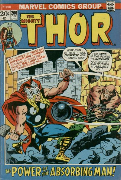Thor #206 - Vg/Fn