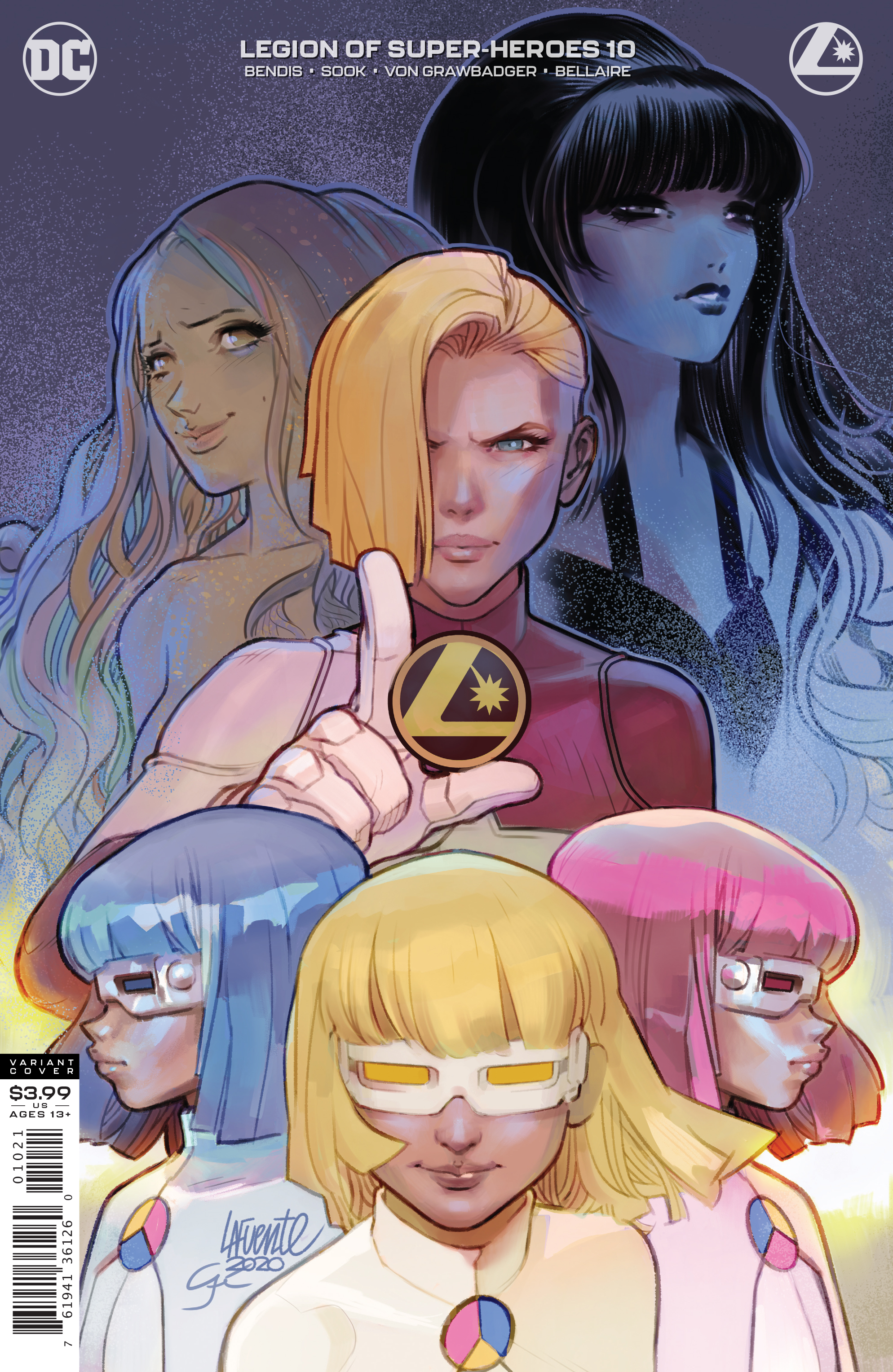 Legion of Super-Heroes #10 Cover B Darko Lafuente Variant (2019)