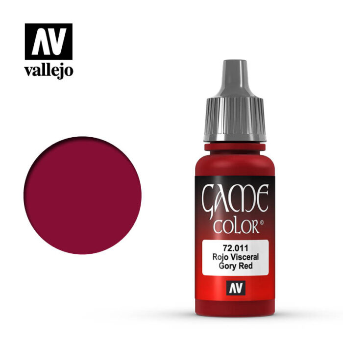 Vallejo Game Color Gory Red Paint, 17Ml