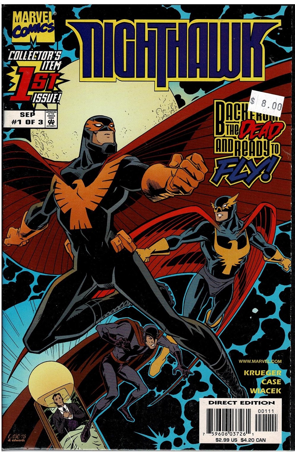 Night Hawk #1-3 Comic Pack 