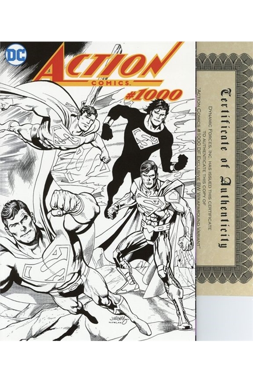 Action Comics Volume 1 #1000 Dan Jurgens Dynamic Forces Bw Wraparound Variant Limited 1938