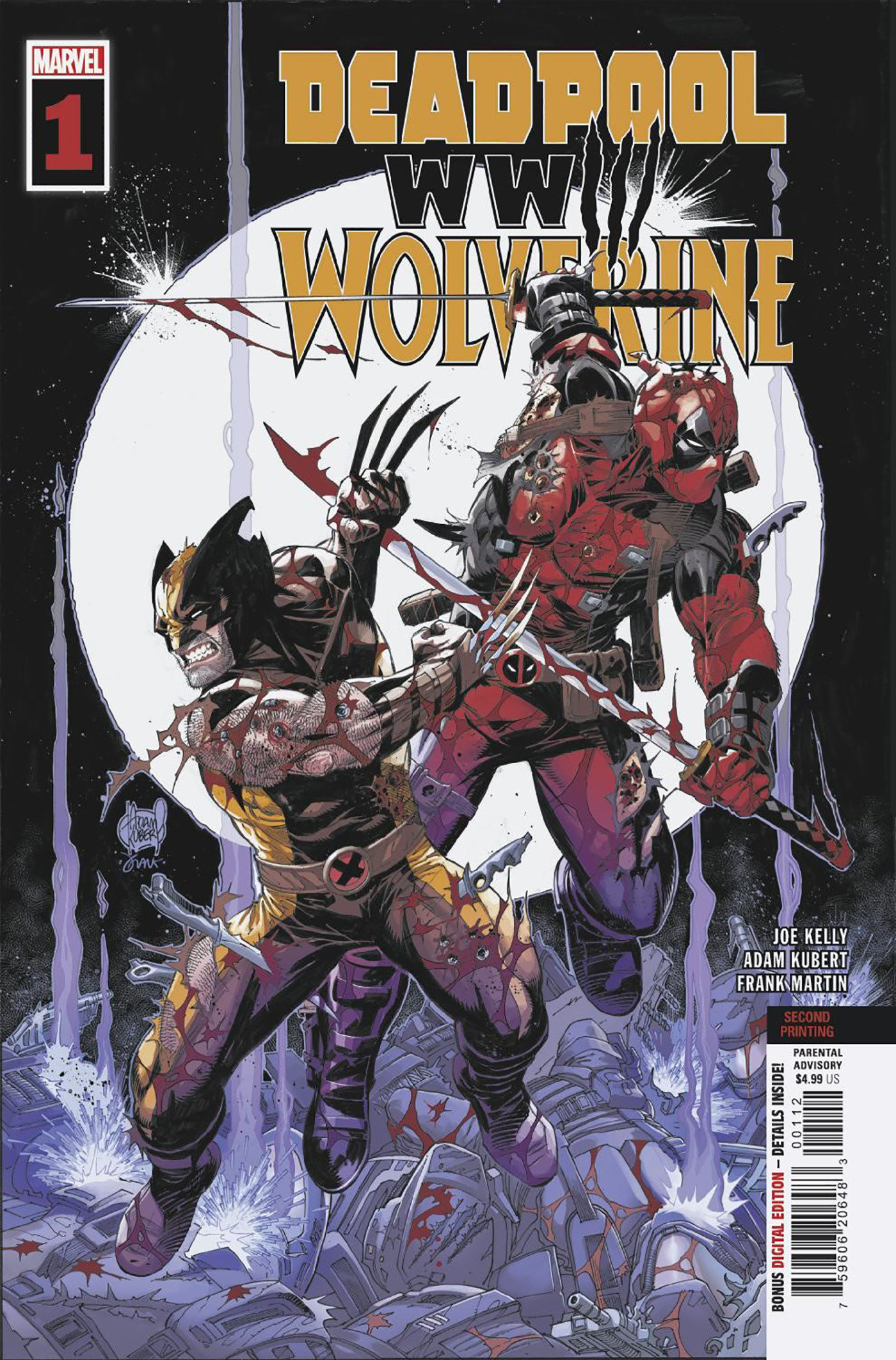Deadpool Wolverine: WWIII #1 2nd Printing Adam Kubert Variant