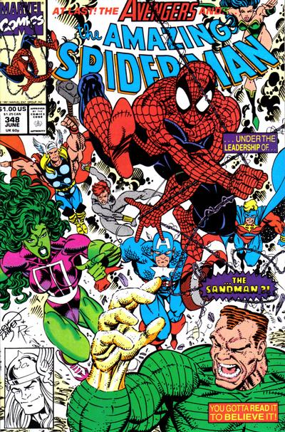 The Amazing Spider-Man #348 [Direct]-Fine (5.5 – 7)